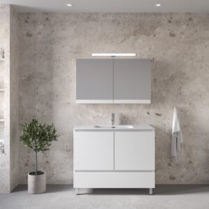 Έπιπλο μπάνιου Royal Bath Malaga 100 cm White ΕΠΙΠΛΑ ΝΙΠΤΗΡΩΝ