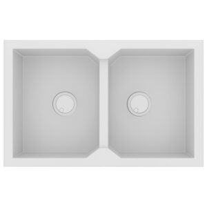 Sanitec Νεροχύτης ULTRA GRANITE 818 BIANCO ΝΕΡΟΧΥΤΕΣ