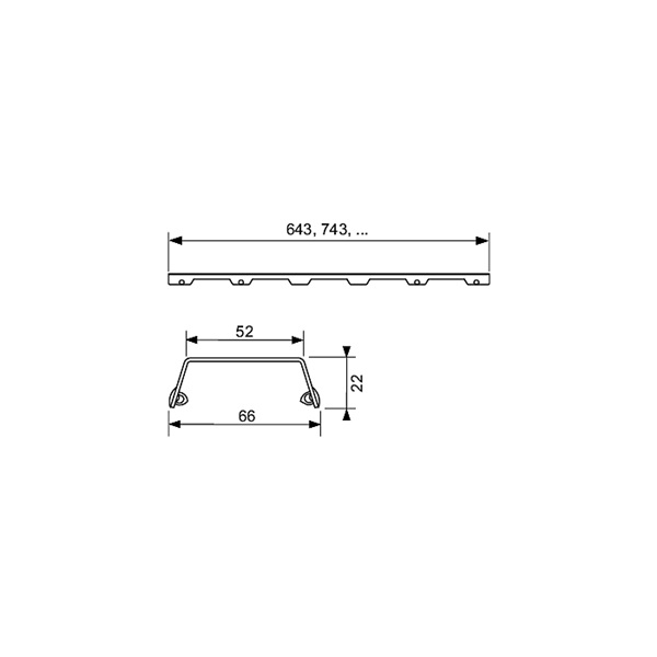 Tece Κάλυμμα για Drainline ανοξείδωτος χάλυβας 80εκ brushed ΣΧΑΡΑΚΙΑ ΔΑΠΕΔΟΥ Tece Κάλυμμα για Drainline ανοξείδωτος χάλυβας 80εκ brushed ΣΧΑΡΑΚΙΑ ΔΑΠΕΔΟΥ
