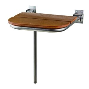 Tema Ξύλινο κάθισμα ντουζ Iroco kai inox ανακλινόμενη βάση ΑΜΕΑ