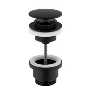 Βαλβίδα Νιπτήρος click με ή χωρίς υπερχείλιση REA BLACK MAT ΑΞΕΣΟΥΑΡ ΜΠΑΝΙΟΥ