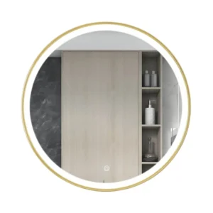 KSV Afroditi LED-Touch Καθρέφτης Gold Φ60 cm ΚΑΘΡΕΦΤΕΣ