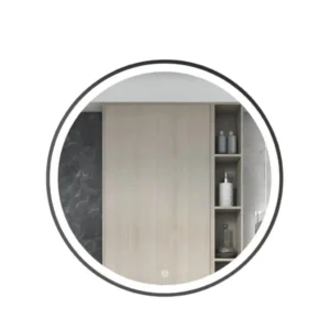 KSV Afroditi LED-Touch Καθρέφτης Gun Metal Φ80 cm ΚΑΘΡΕΦΤΕΣ