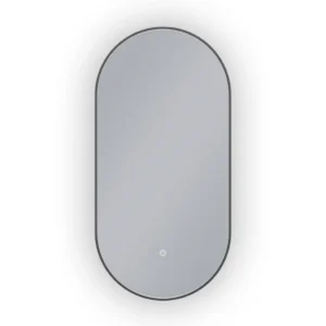 KSV Oval LED-Touch Καθρέφτης Gun Metal 50×100 cm ΚΑΘΡΕΦΤΕΣ