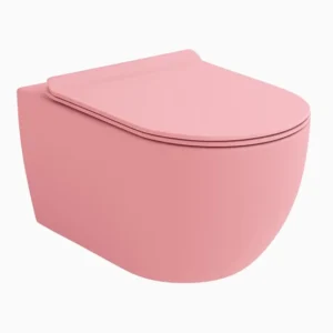 KSV Rimini Rimless Κρεμαστή Λεκάνη Pink Matt ΛΕΚΑΝΕΣ ΚΡΕΜΑΣΤΕΣ